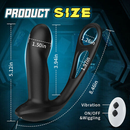 Vibrating Wiggling Prostate Massager