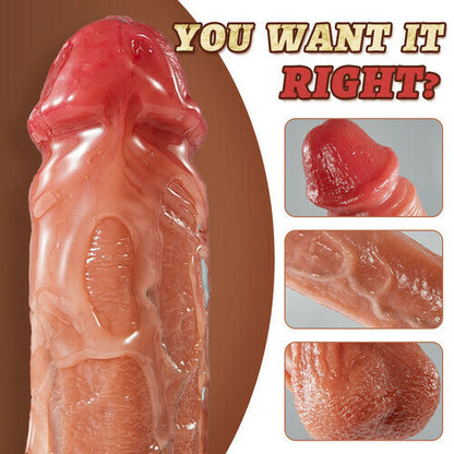 Thrusting Heating Dildo 9.29 Inch