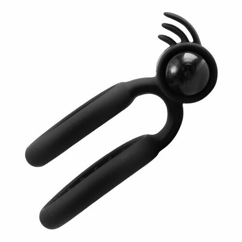 Vibrating Battery-Powered Cock Ring for Clitoris & Testicles Stimulation Lasting Stronger Vibrator