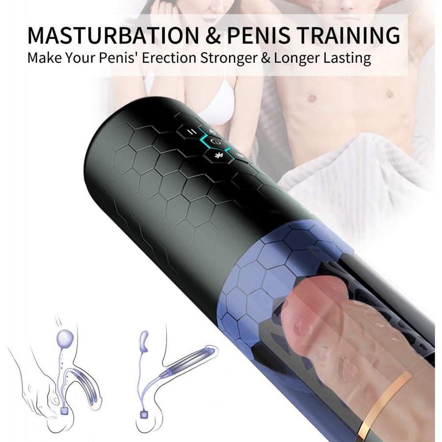 MASTER Upgraded 6-Telescoping Rotating Hands-Free Masturbation Cup