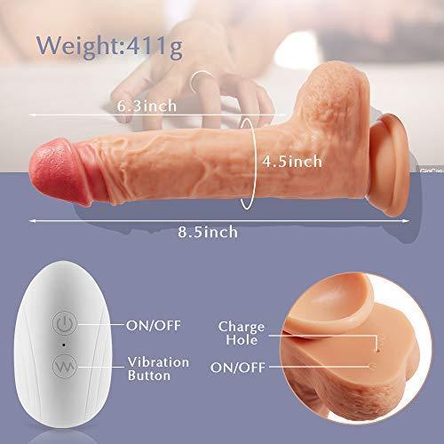 8.5-Inch Rotating Heating  Dildo