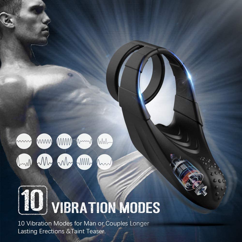 Vibration Double Circles Penis Ring