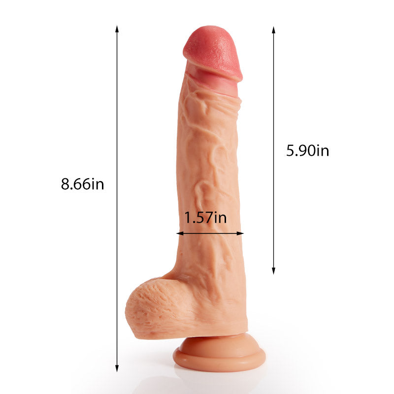 8.5-Inch Rotating Heating  Dildo